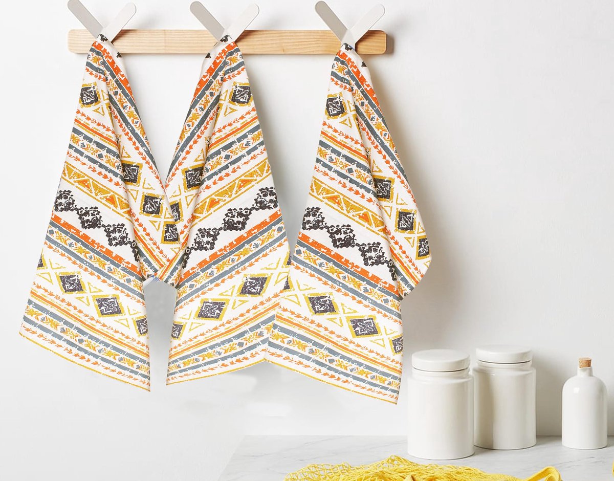 Dailygoods - Set van 6 100% Katoenen Keukendoeken - Zeer Zacht en Hoog Absorberend