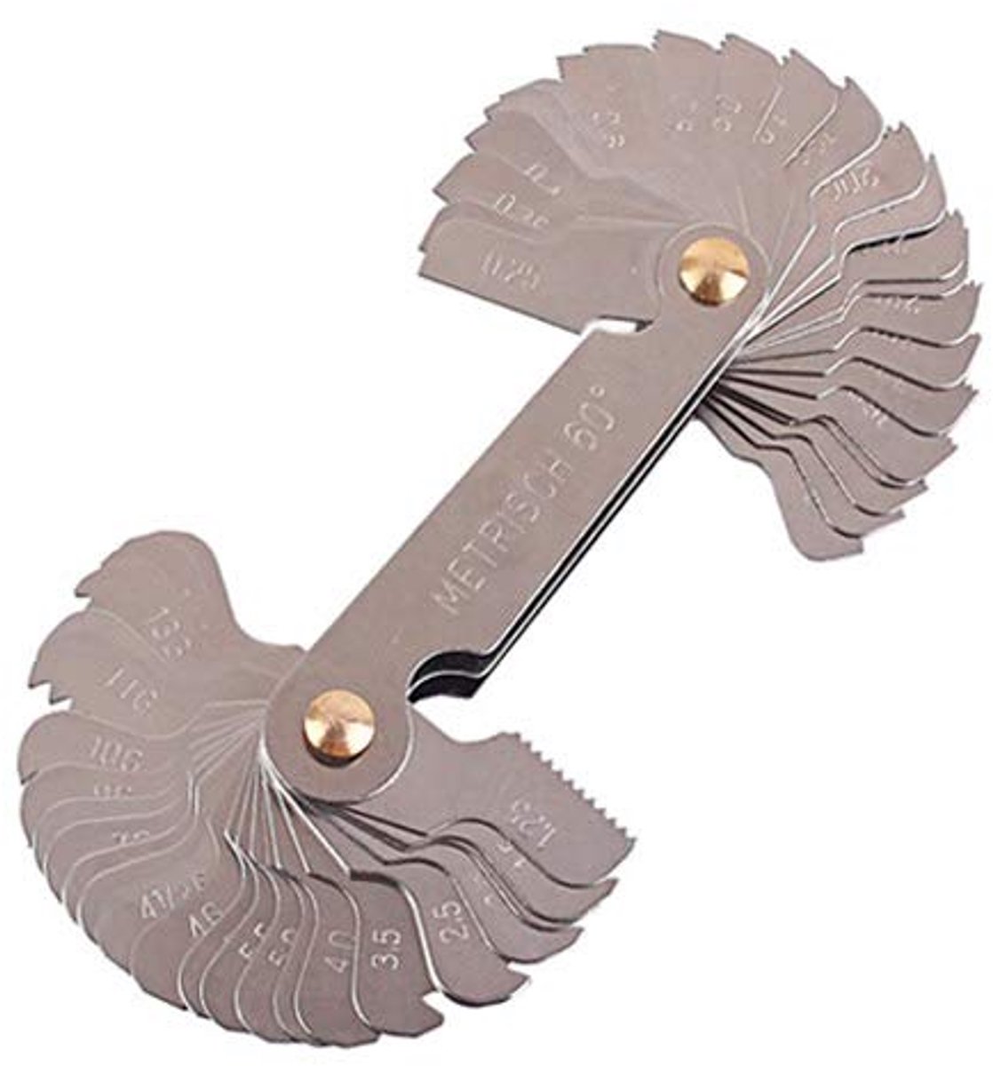 Dailygoods - Schroefdraad Pitch Gauge - 52 Meetgereedschap Set - Metrisch Systeem 60° - Draadmeters - Perfect voor professionals en hobbyisten -...
