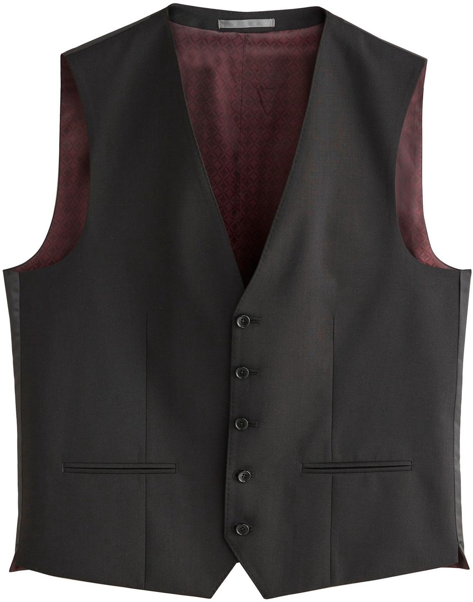 Next - Heren - Signature Nova Fides wollen gilet - Zwart