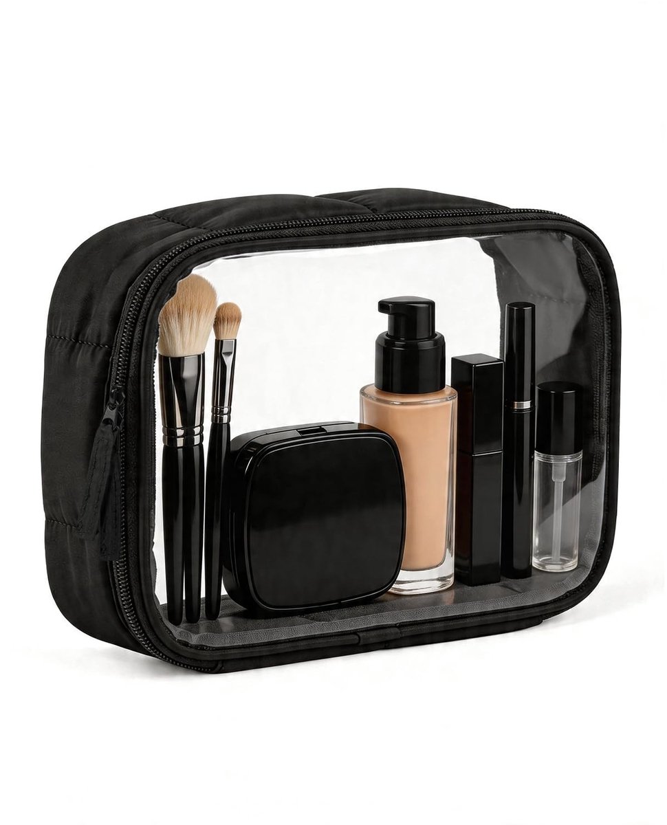 Dailygoods - Goedgekeurde Transparante Toilettas - Handige Cosmetic Organizer voor Reizen