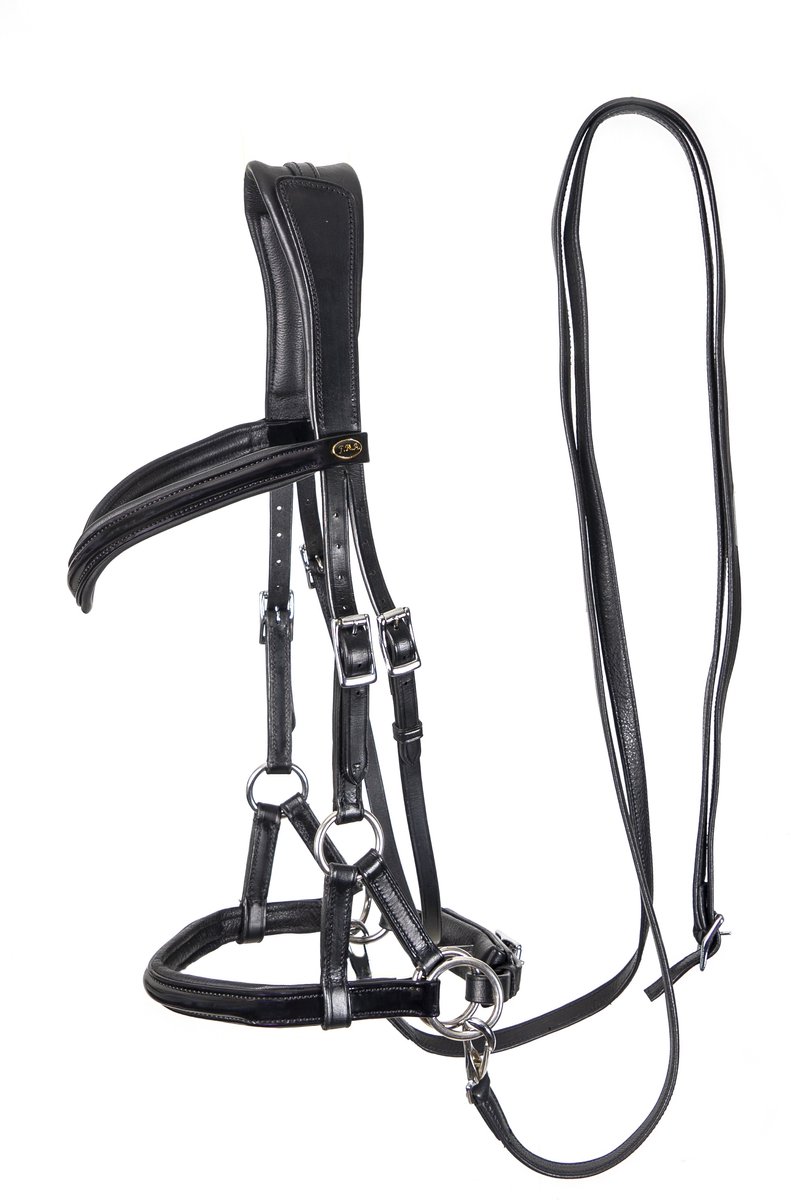 F.R.A. Bitloos Sidepull hoofdstel Isabel-Black-Cob
