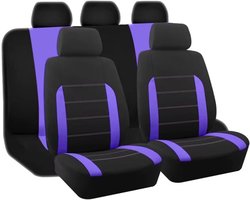 Autostoelhoezen Set - Zetelbeschermers Auto - Interieur Beschermen - Universele Pasvorm - 1 Aantal - Paars