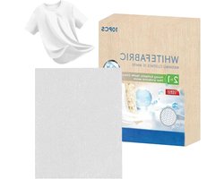 Textielverf Vellen - Wasmachine Verf - Kleding Opfrissen - Zelfoplossend in Water - 10 Vellen - Wit