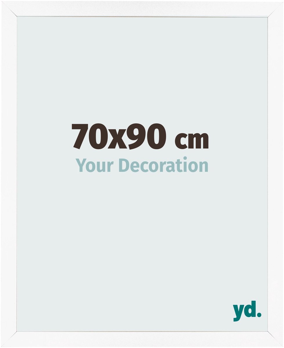 Your Decoration - Fotolijst 70x90 cm - MDF - Wit Mat - Bologna