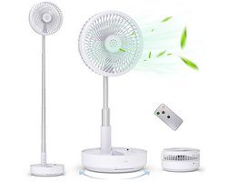 Oscillerende Ventilator – Opvouwbaar, Oplaadbaar & Afstandsbediening