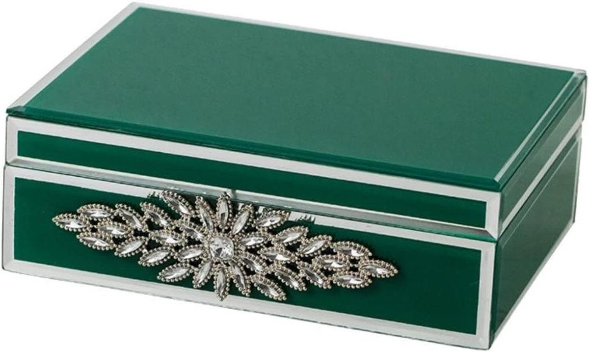 Juwelendoos Acryl - Sieraden organizer - Sieraden opbergen - Met fluwelen voering - 24 x 8.5 x 18cm - Blauw