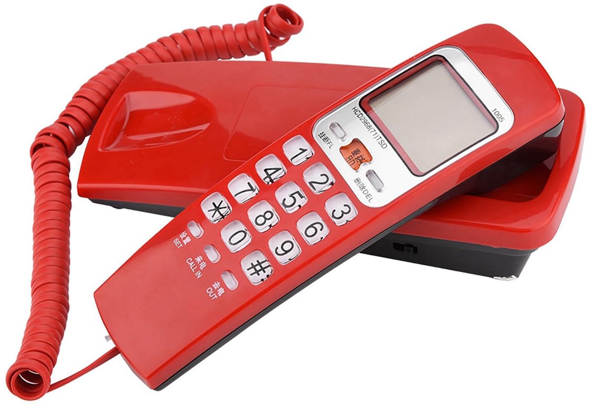 Dailygoods - Retro Koordgebonden Telefoon voor Thuis en Kantoor