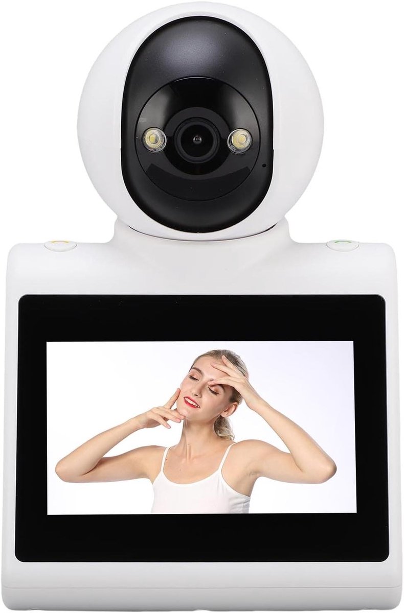 Beveiligingscamera Binnen - Intercom Camera Wooncamera - Huisbewaking - Bewegingsdetectie Zones - 1920x1080 Resolutie - Wit