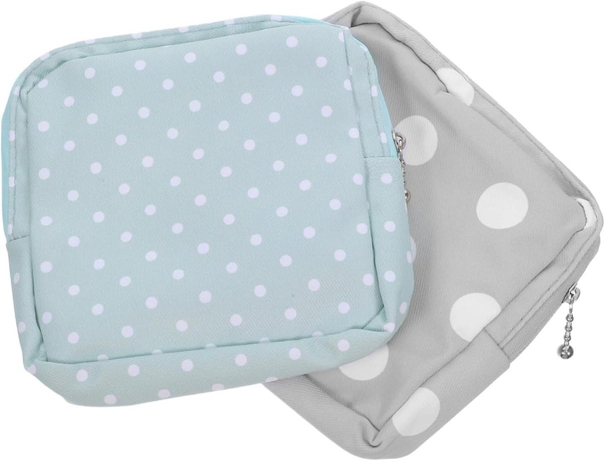 Maandverband Opbergtas - Menstruatie Pouch - Organiseren van Spullen - Lichtgewicht Oxford Doek - 16 x 15 cm - Diverse kleuren