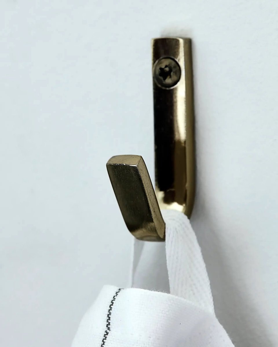 House Doctor haak goud set van 3 - KeukenaccessoiresToiletaccessoiresWoonaccessoires - roestvrij staal - 1 centimeter x 5 centimeter