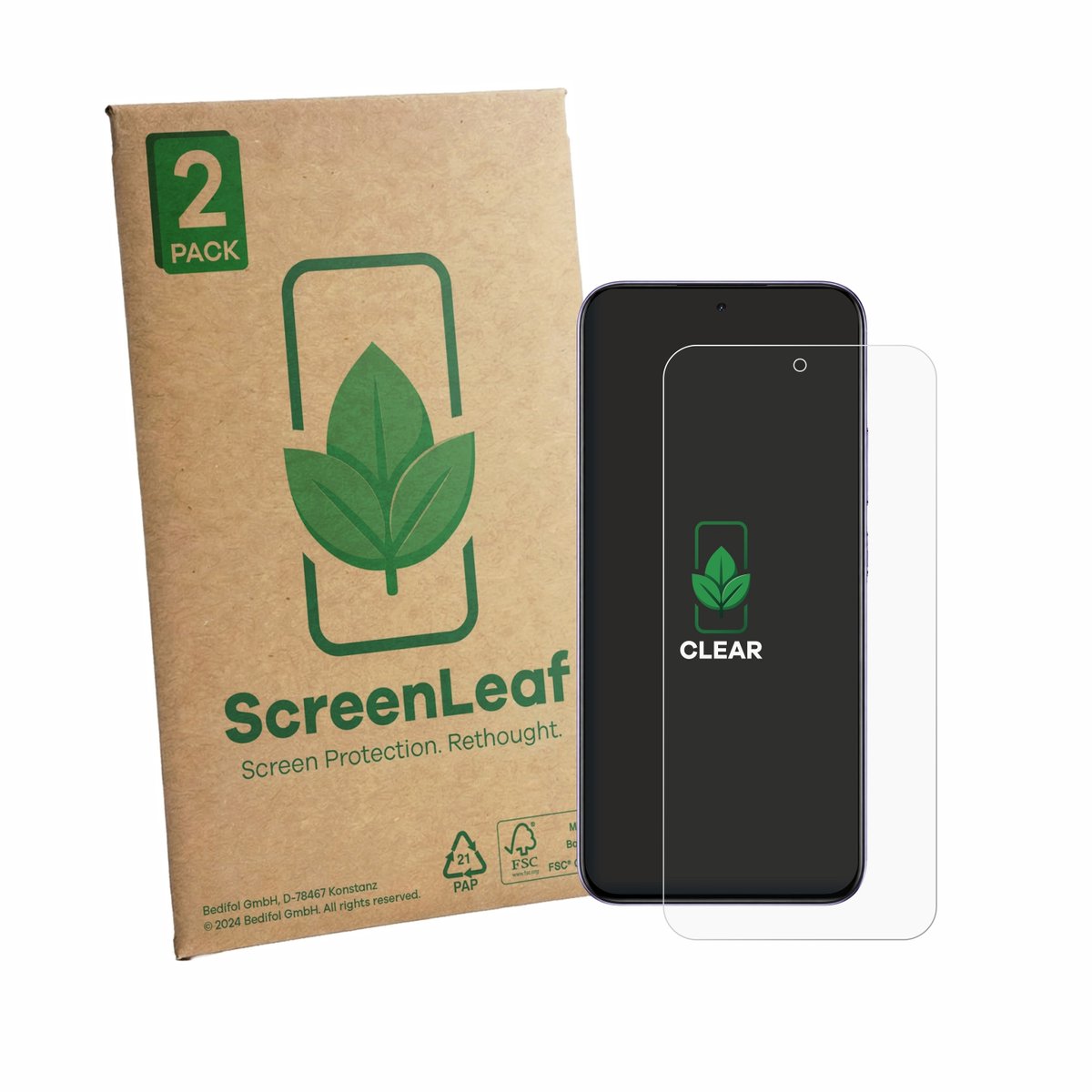2 Stuks Screenprotector voor realme P4R 5G - Hoogwaardige Beschermfolie transparant