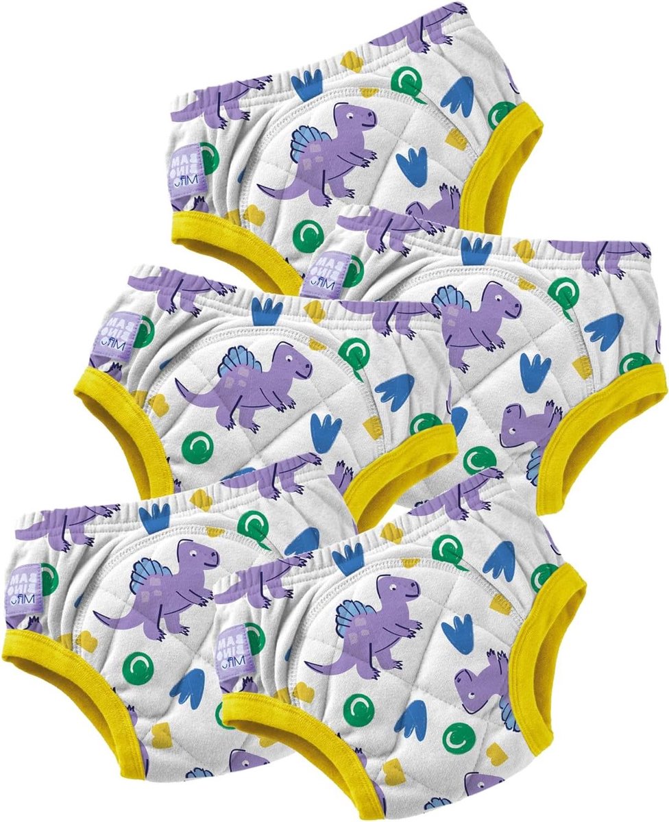 Oefenbroekjes Zindelijkheidstraining - Potty Training Broekjes - Zindelijk Worden - Herbruikbaar 5-Pack - 3-4 Jaar - Gekleurd