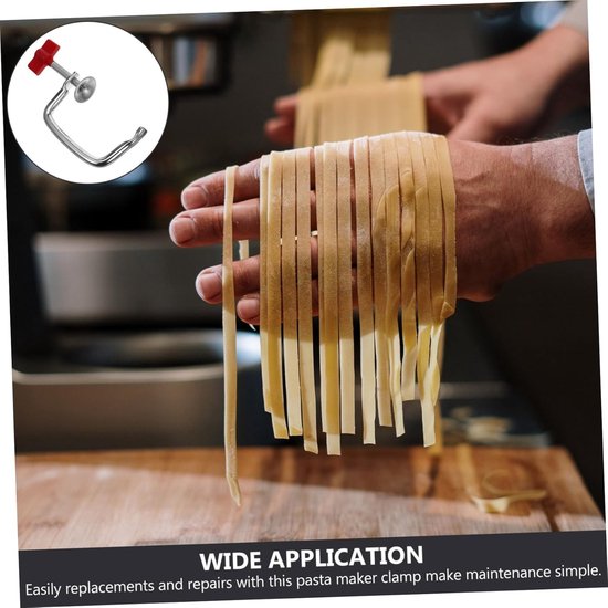 Pastamachine Handgreep - Noedelmaker Clip - Pasta Maken - Efficiënte Vervanging - 2 Stuks - Rood van Pastamachine — afbeelding 3