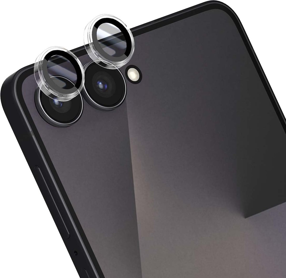 Force Case, 2-pack Camera lensbeschermers geschikt voor Galaxy Z Flip 7 van gehard glas, Transparant