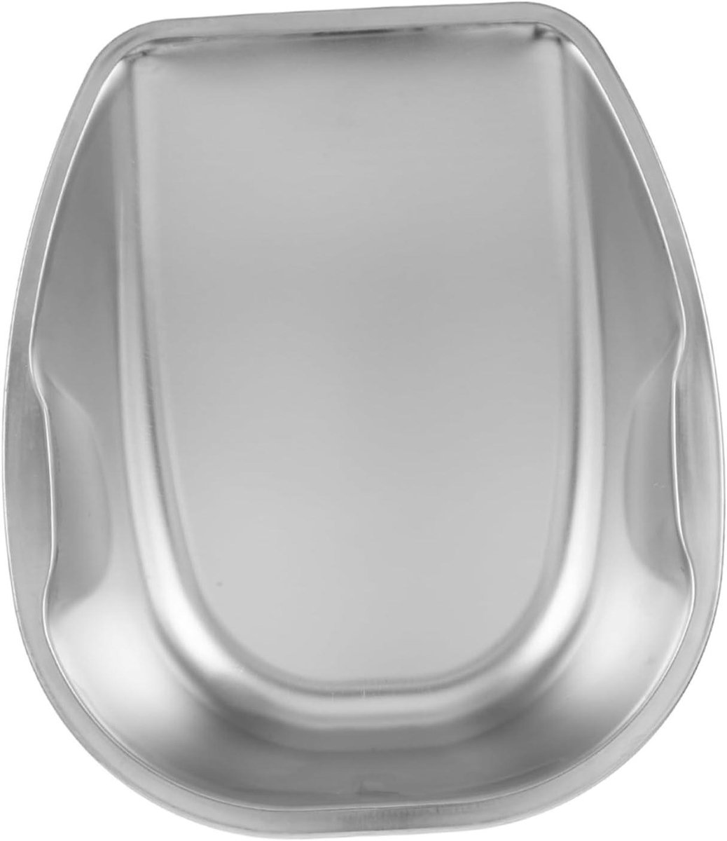 Grote Vuilnis Schep - Stalen Schep Tuin - Efficiënt Opruimen - Dubbele Handgrepen - 30 cm - Zilver