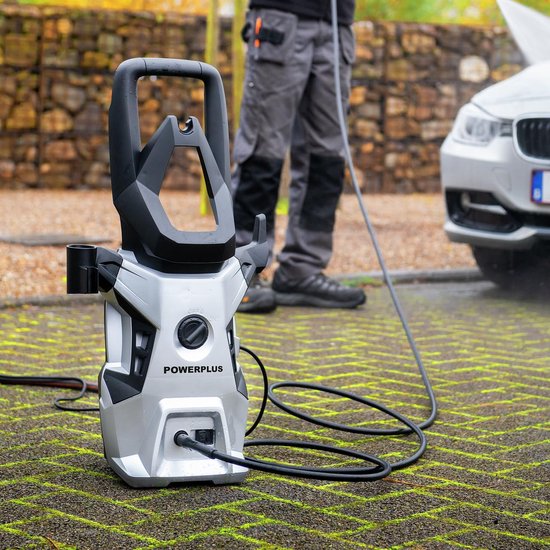 Hogedrukreiniger - Reinigingsapparaat - Terras Schoonmaken - 1800 Watt Vermogen - 140 Bar - Grijs — afbeelding 3