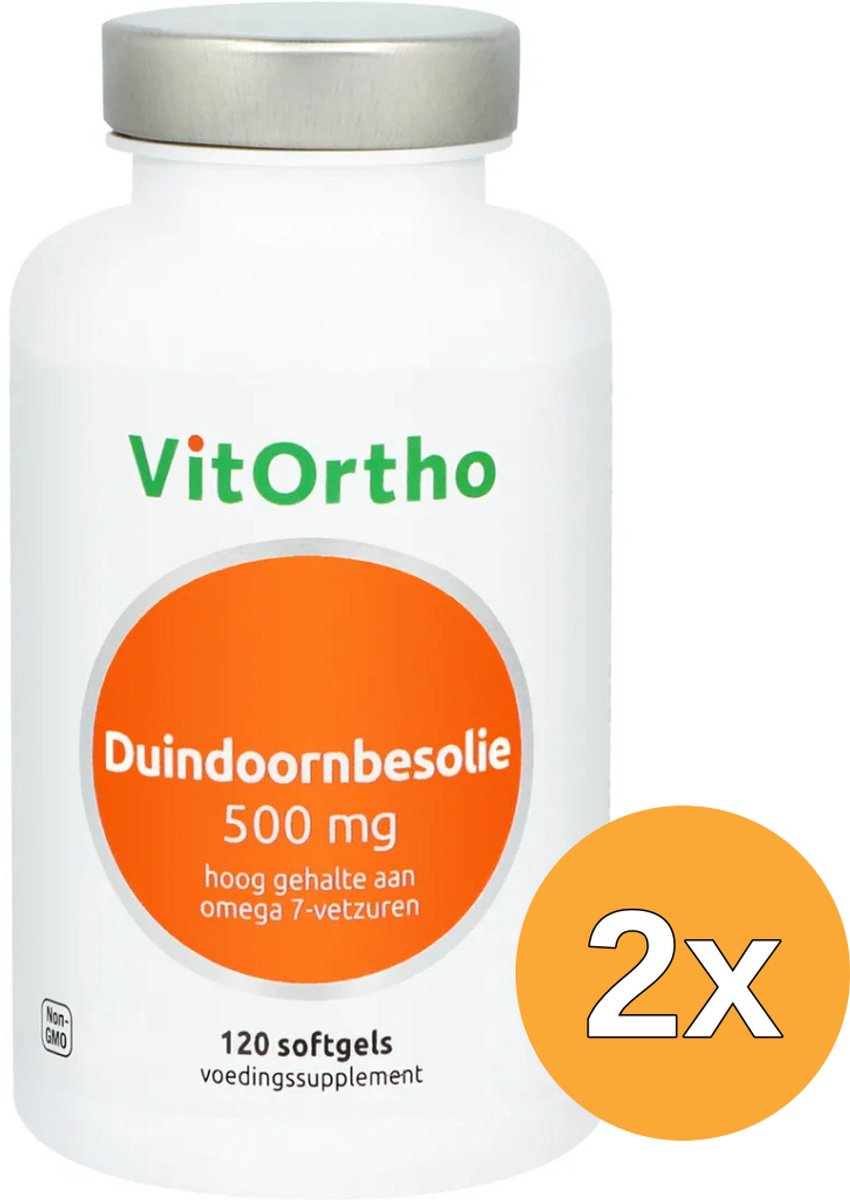 2x VitOrtho Duindoornbesolie (120 softgels)