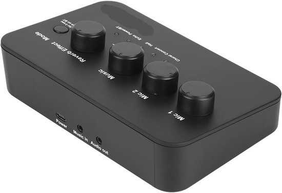 Draagbare Mixer - Luidsmachine - Muziek Maken - Bluetooth Connectiviteit - 17 cm Breed - Zwart — afbeelding 5