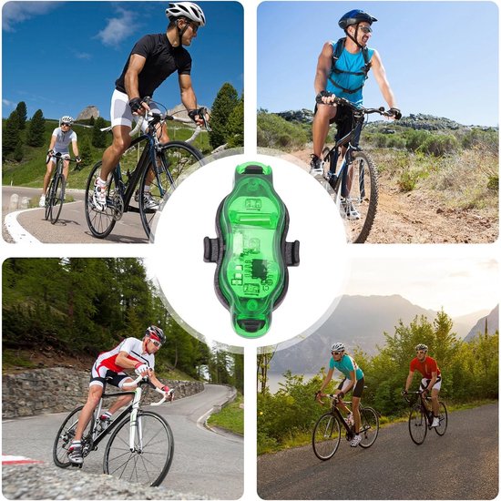 Fiets Spaakverlichting - Wielverlichting Fiets - Veilig Fietsen - Slimme Bewegingssensor - 6 x 5 x 2 cm - Groen — afbeelding 2