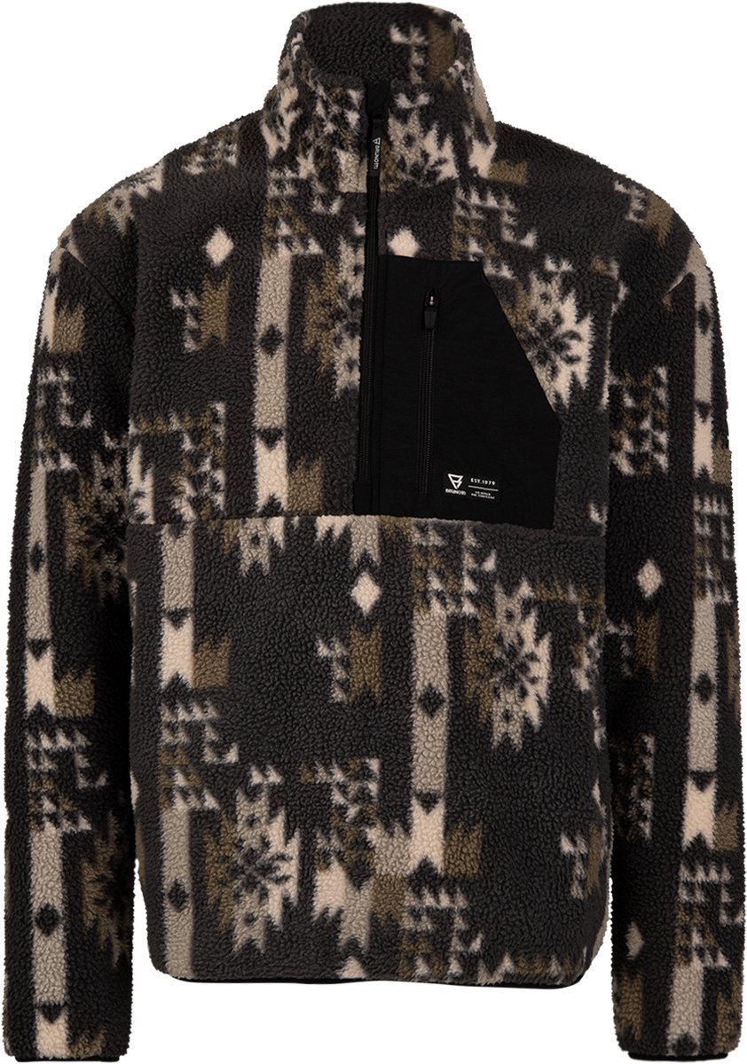 Brunotti Kelstyn-Print Heren Fleece | Siberia Black