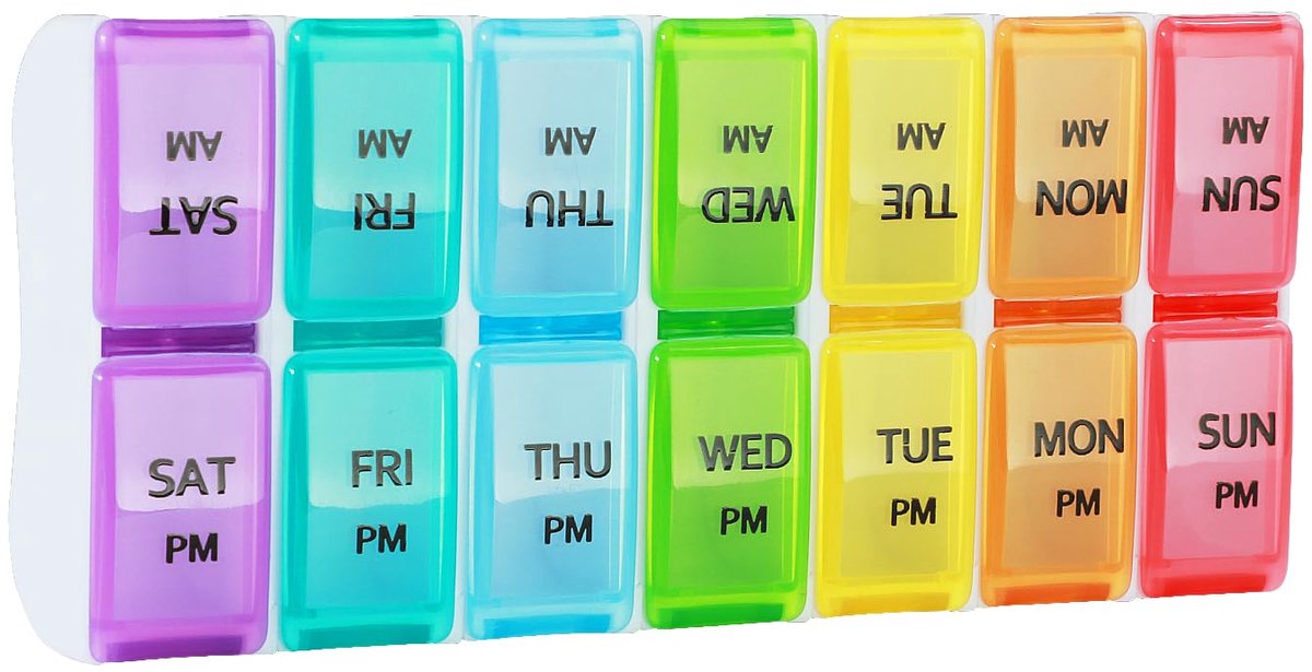 Dailygoods - Realjoy 7 Dagen Pillendoos - 14 Compartimenten voor Medicijnen