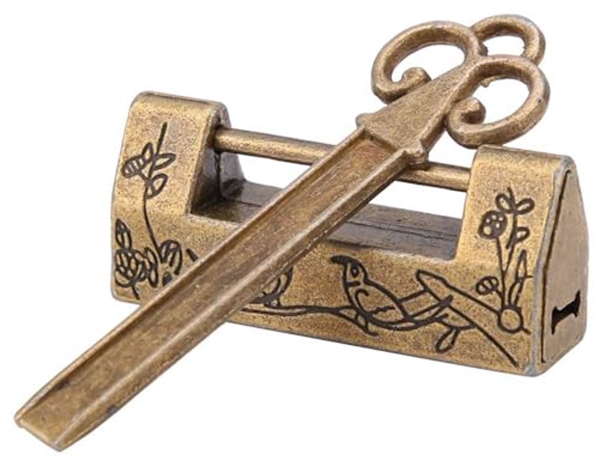 Dailygoods - Garosa Antieke Retro Stijl Mini Hangslot met Sleutel