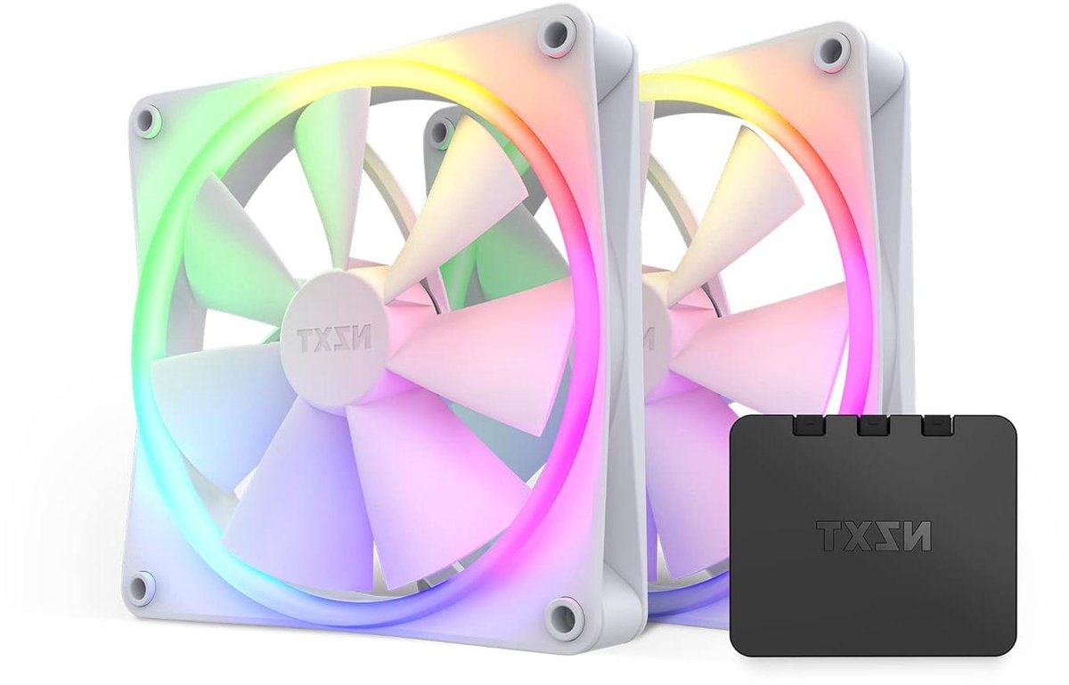 RGB PC Ventilatoren - Computer Fans - Koeling Optimaliseren - Individueel Aanpasbare LEDs - 140mm - Wit