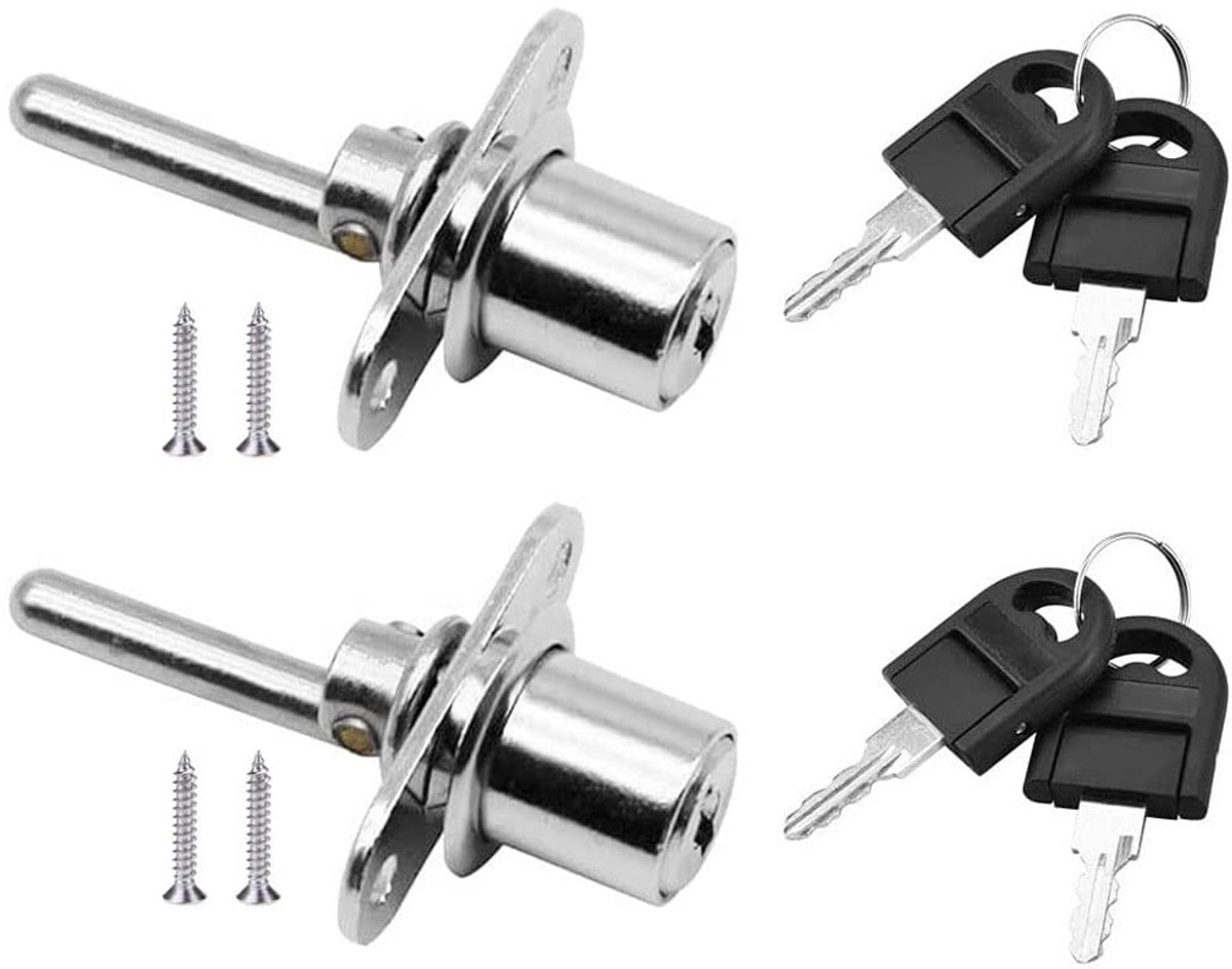 Dailygoods - 2 Stuks Ladeslot met Sleutel voor Meubels - Veilig en Betrouwbaar