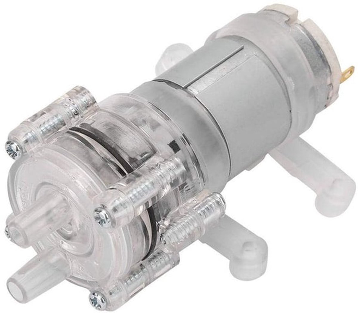 Mini waterpomp - Hoogtemperatuurbestendig - Transparant - Diaphragma - Geschikt voor aquaria - 12 V, 1 A, 4.8 W