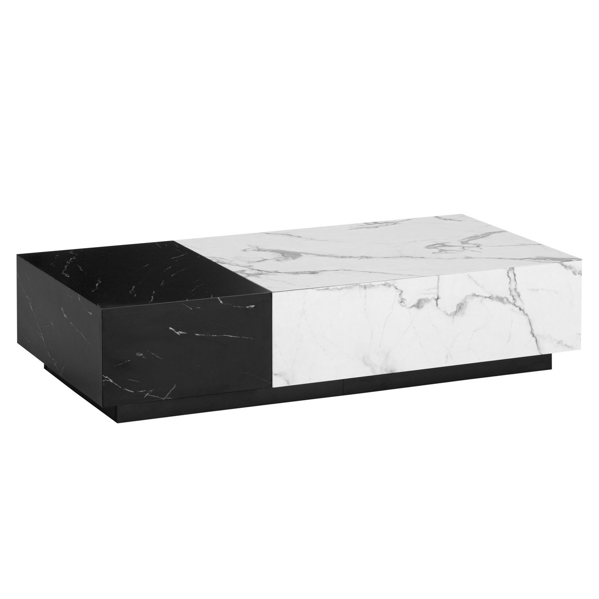 Sky Style Pairfect Marmer Wit/Zwart Salontafel met 2 Lades