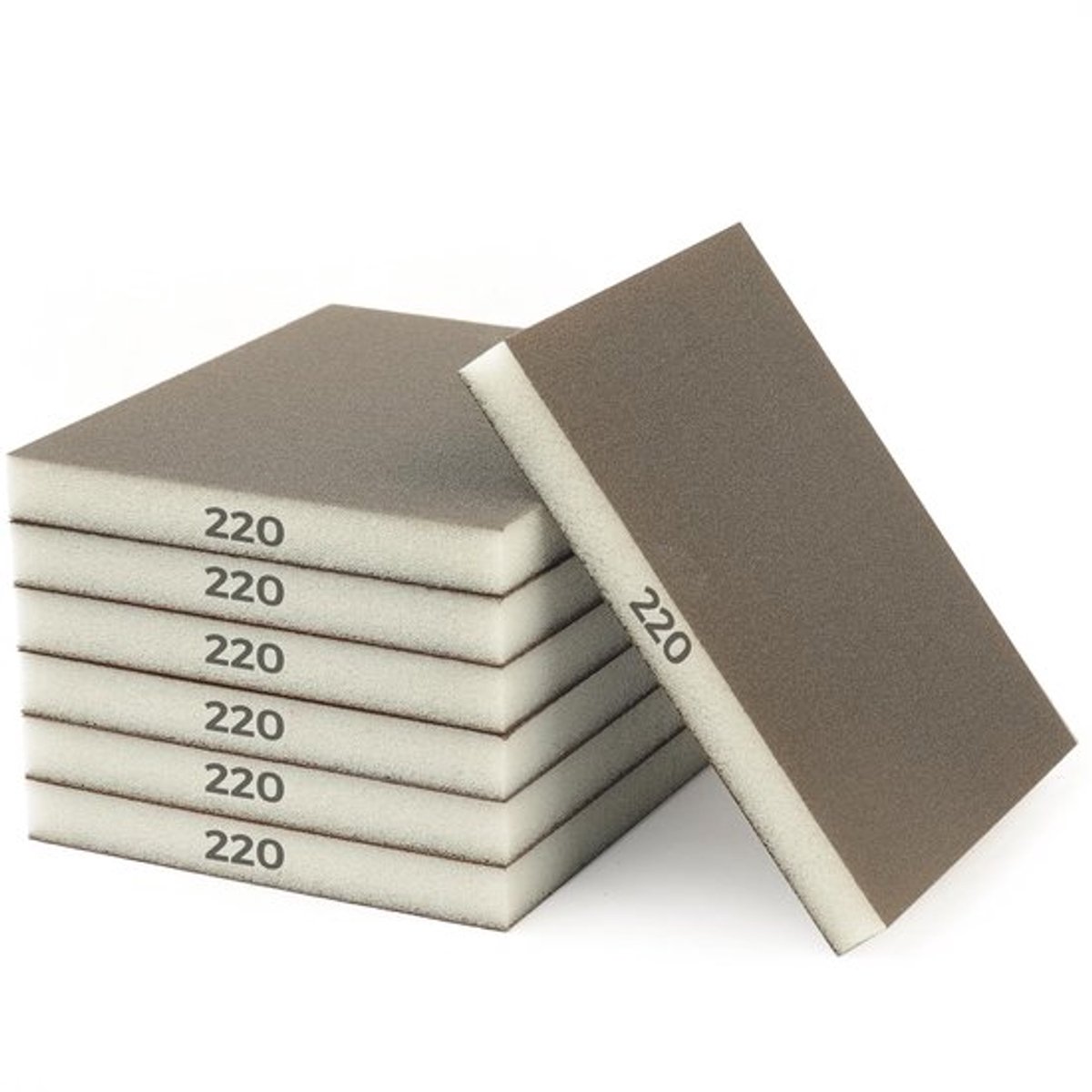 Schuurpads - Ideaal voor houtbewerking - 120 mm x 100 mm x 7 mm - Voor metaal en auto - 6 stuks - Voor zowel doe-het-zelf als professioneel