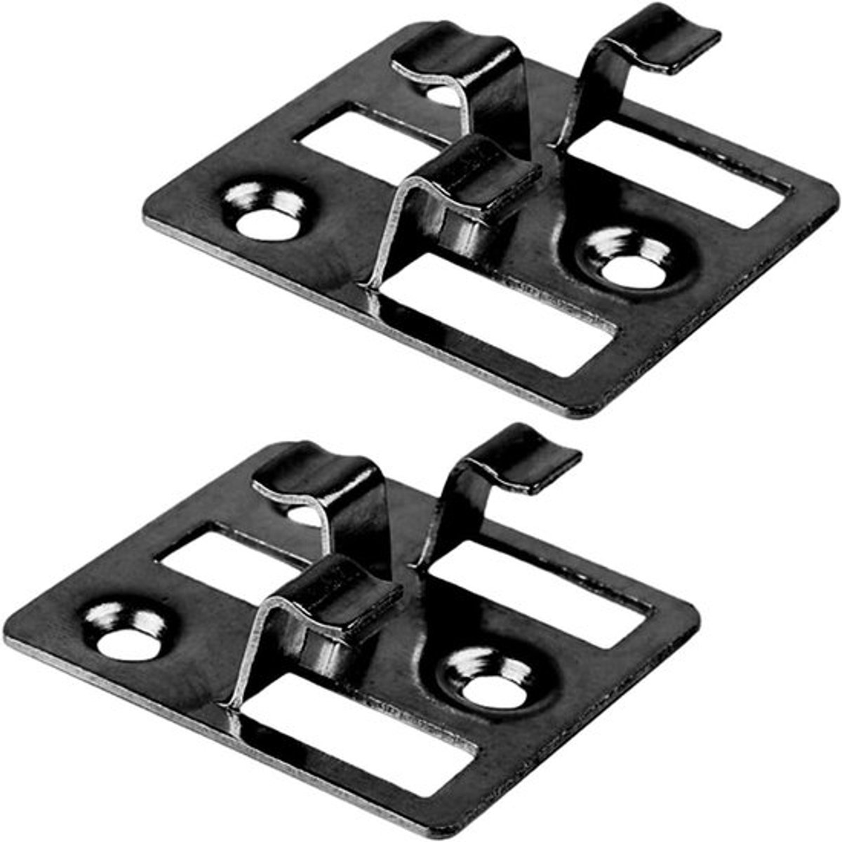 Terrasbevestiging van roestvrij staal voor WPC en bamboe vloeren - Onzichtbare clips (zwart) - Geschikt voor planken van 7-9 mm.