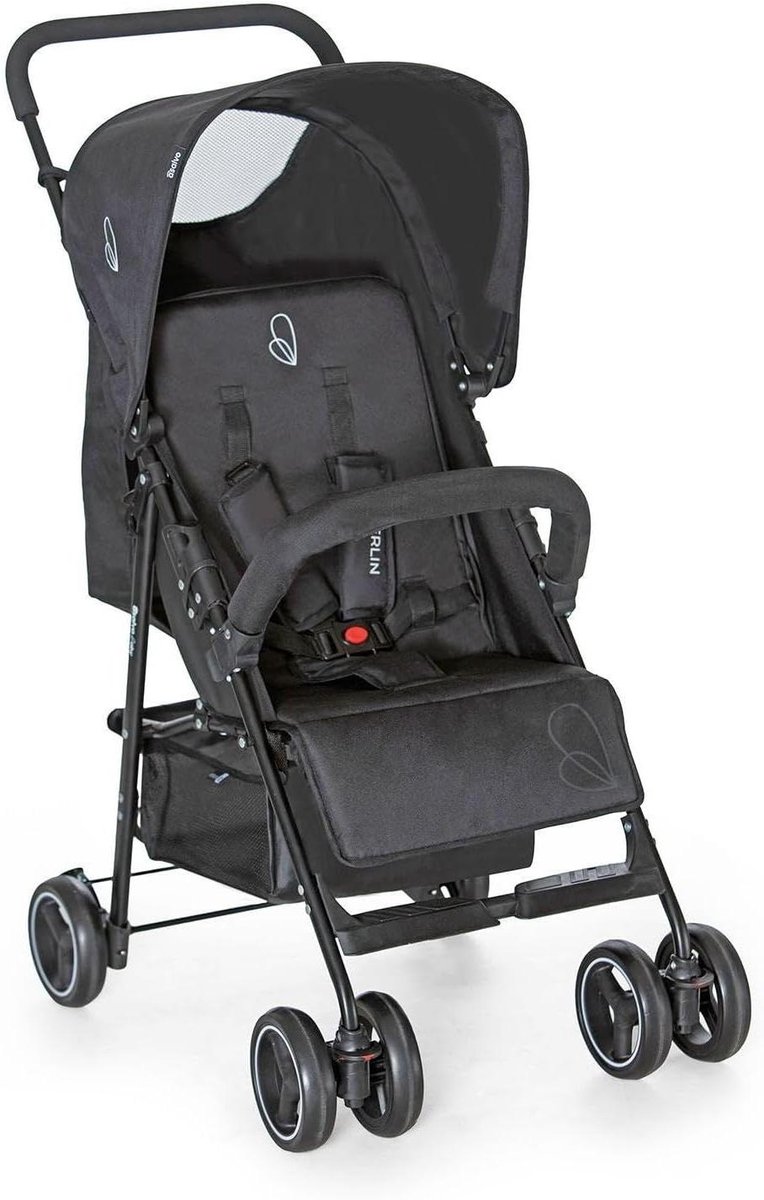 Buggy - Kinderwagen - Reizen met baby - Lichtgewicht ontwerp - Tot 15 kg - Zwart
