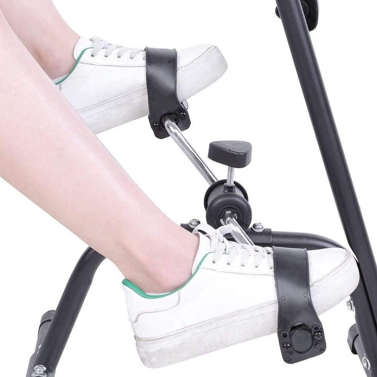 Mini Hometrainer - Oefenfiets Arm Benen - Revalidatie Training - Verstelbare Hoogte Weerstand - 73-96 cm - Grijs
