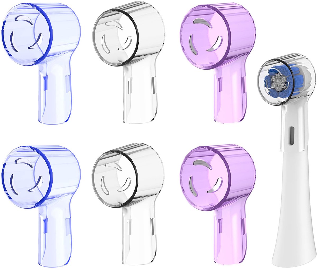 Dailygoods - 6 Stuks Tandenborstel Covers voor Oral-B iO Series