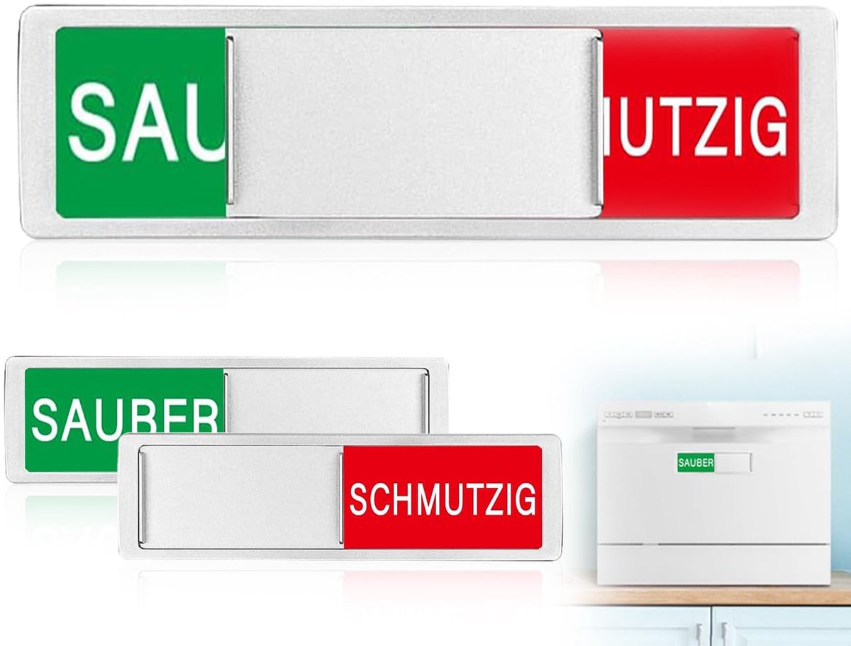 Dailygoods - Magnetisch Bord voor Vaatwasser - Clean/Dirty Indicator