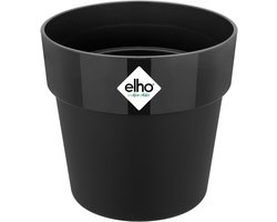 Elho B.for Original Rond 16 - Bloempot voor Binnen - 100% Gerecycled Plastic - Ø 15.9 x H 14.6 cm - Living black