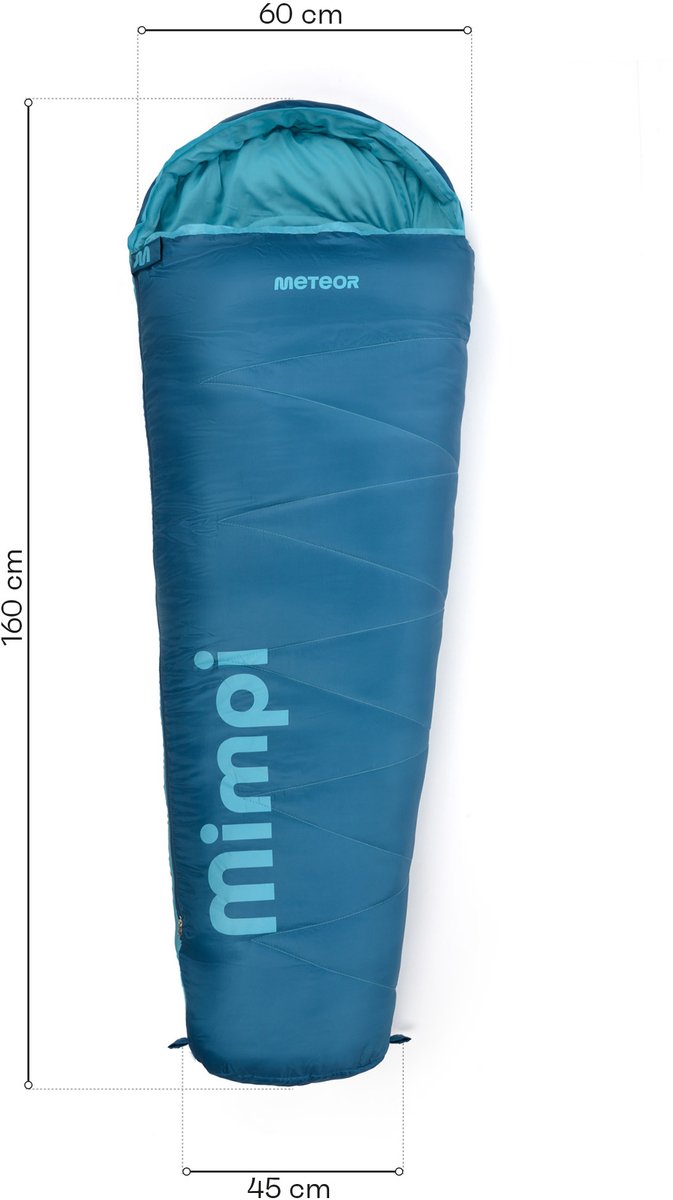 Meteor Mimpi - Slaapzak voor Kinderen - Morski/Blauw, Comfortabel en Lichtgewicht van Meteor — afbeelding 2