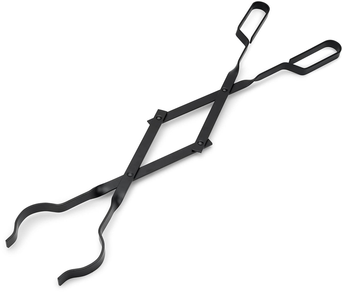 SnelShoppen - 66 cm Haardtang - Haardhouttang - Brandhouttang - Klauwgrijper voor Houtkachel Buiten - Vuurplaats Tool voor Kampvuur en Kachels - Lang