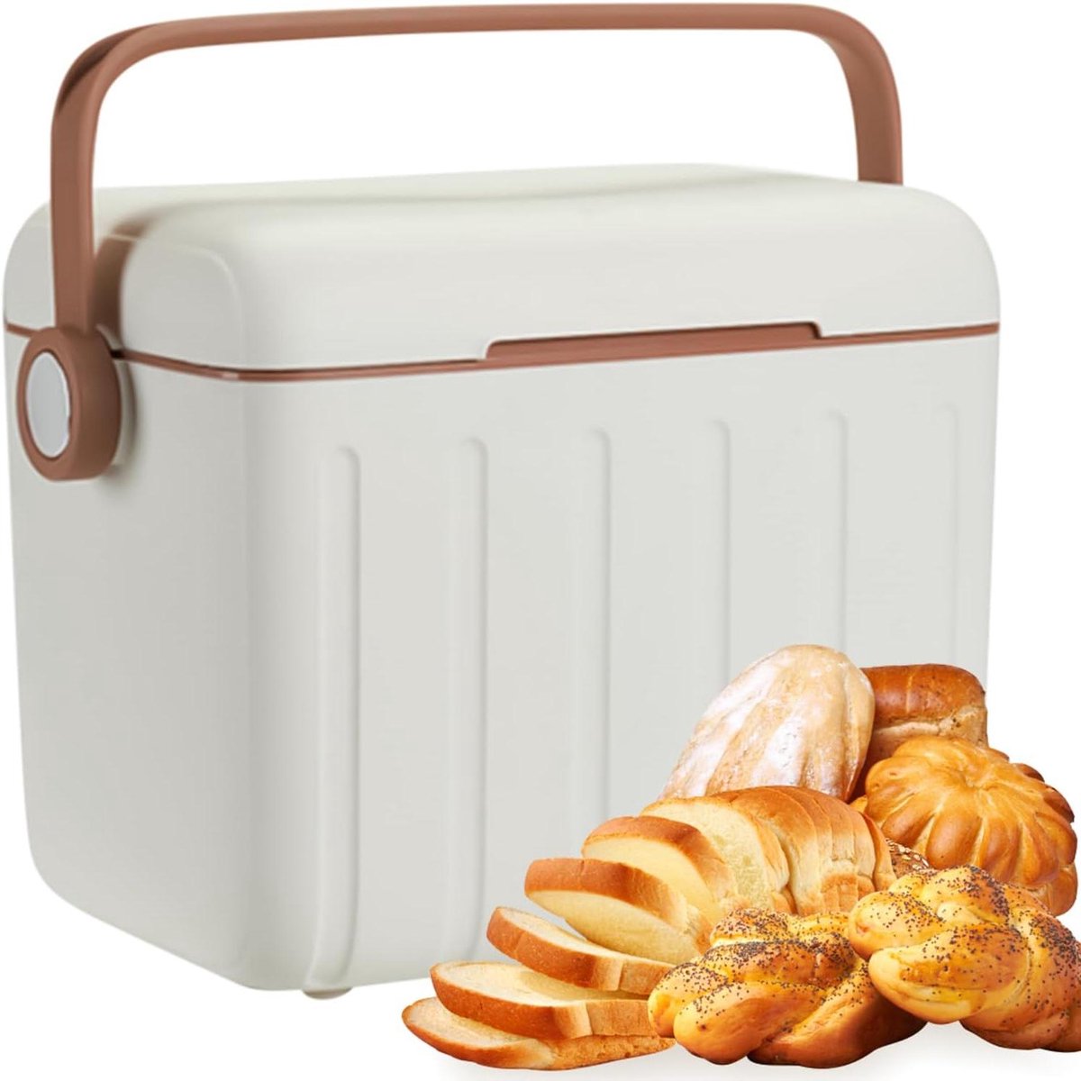 Geïsoleerde Koelbox - Draagbare IJskist - Eten Koel Houden - Inclusief 6 IJspakketten - 6 Liter - Wit