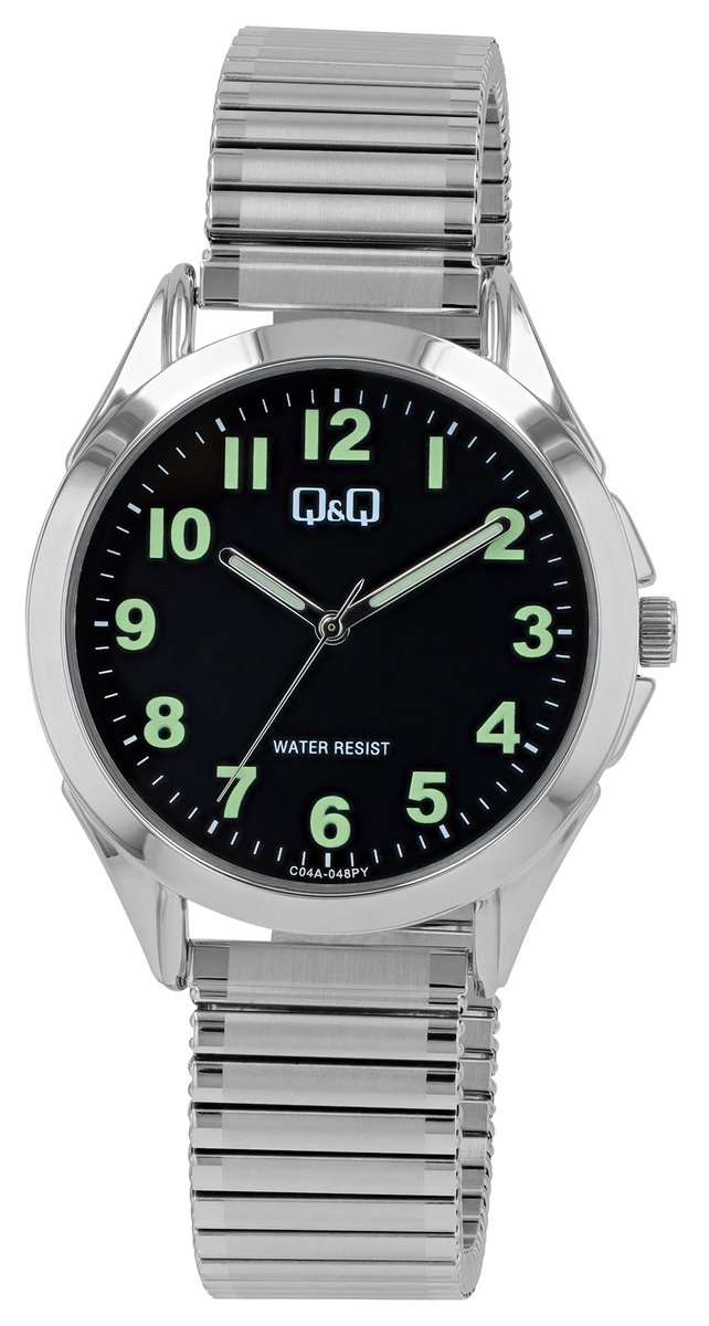 Q&Q herenhorloge roestvrij staal 3 ATM