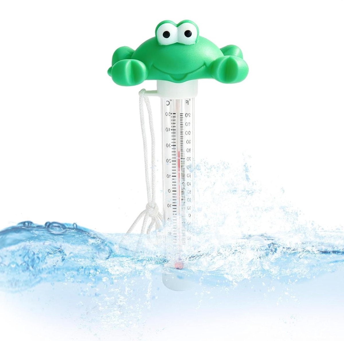 Zwembad Thermometer - Watertemperatuur Tester - Water Testen - Charmante Drijvende Vorm - 19 cm - Grote Krab