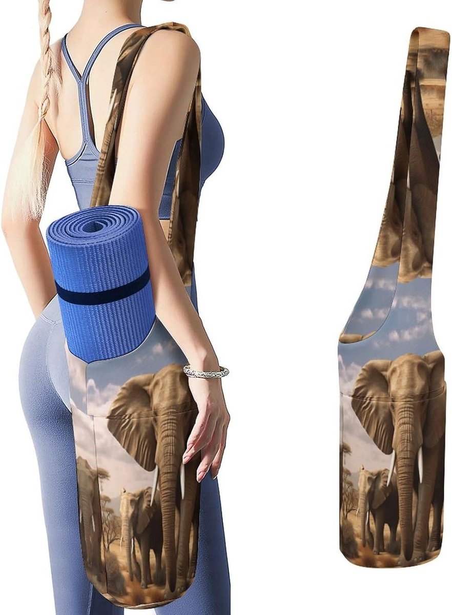 Yoga Mat Tas - Draagtas Gym - Sporten en Reizen - Veelzijdige Opbergvakken - 90 cm Lengte - Stijl