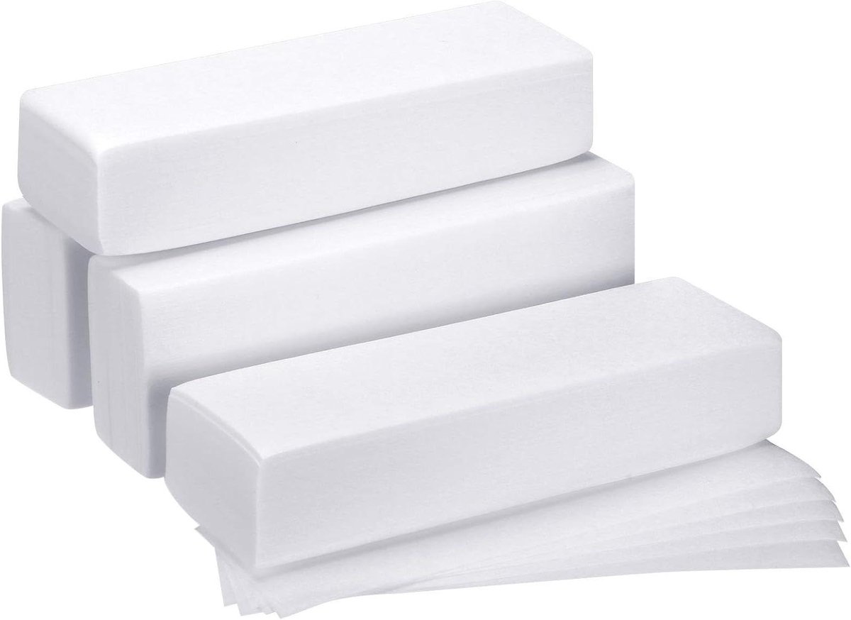 Waxstrips - Ontharingsstrips - Huidverzorging - Sterke niet-geweven stof - 400 stuks - Wit