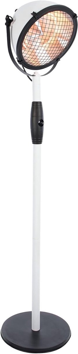 Staande Warmtestraler - Terrasverwarmer Infrarood - Terras Verwarmen - Directe Lichaamswarmte - 2100 Watt - Wit