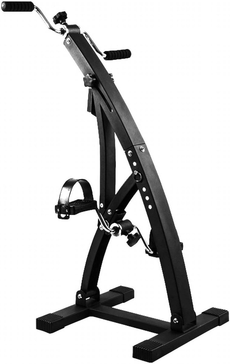 Hometrainer Fiets - Arm en been trainer - Thuis sporten - Met tel functie - Verstelbare weerstand - Zwart