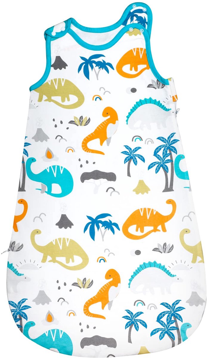 SnelShoppen - FLYISH DIRECT Babyslaapzak 0,5 Tog voor Pasgeborenen, Katoenen All-Season Slaapzak voor Kinderen, L/83 cm, Ideaal voor Thuis en Tijdens