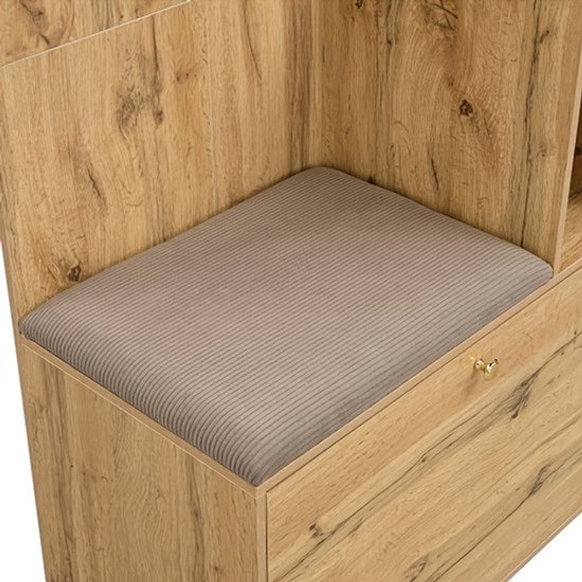 Halmeubel – Halkast – Garderobekast – Schoenenkast – Kapstok – Compact – Bamboe Materialen