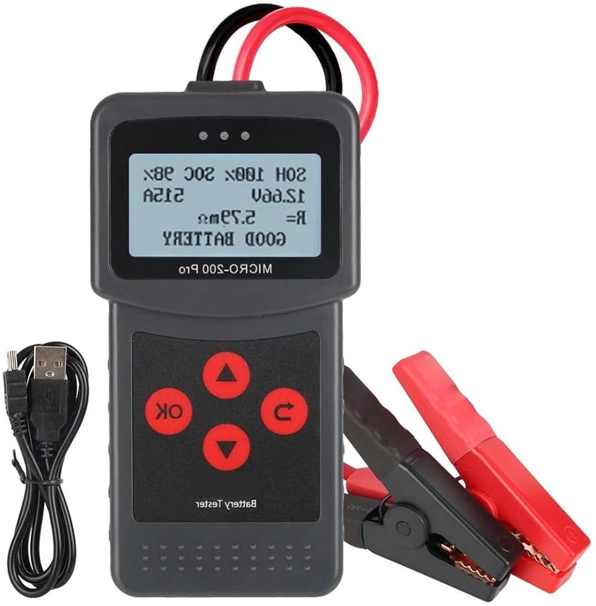 Accutester - Batterijtester Motorfiets - Accu Inspecteren - Interne Weerstand Meting - 500 Grams - MC-200PRO