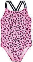 Playshoes - Badpak - UV - Werend - Panterprint - Roze - Maat 122/128